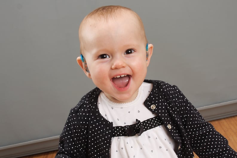 Windsor Altman with newborn hearing loss