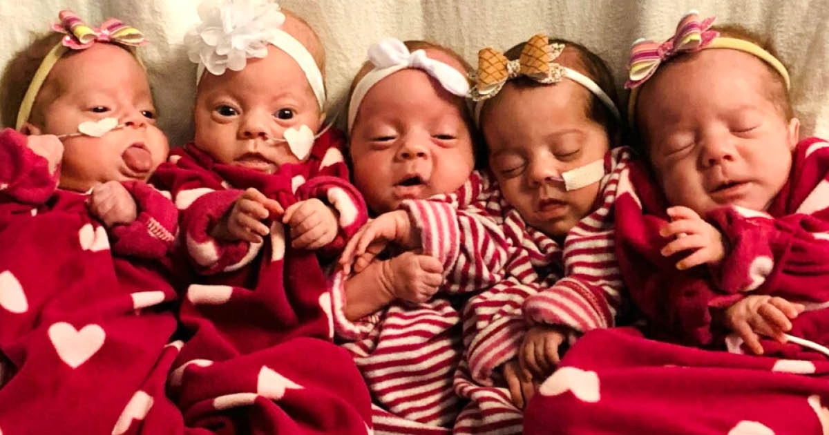 Second set of American all-girl quintuplets start heading home